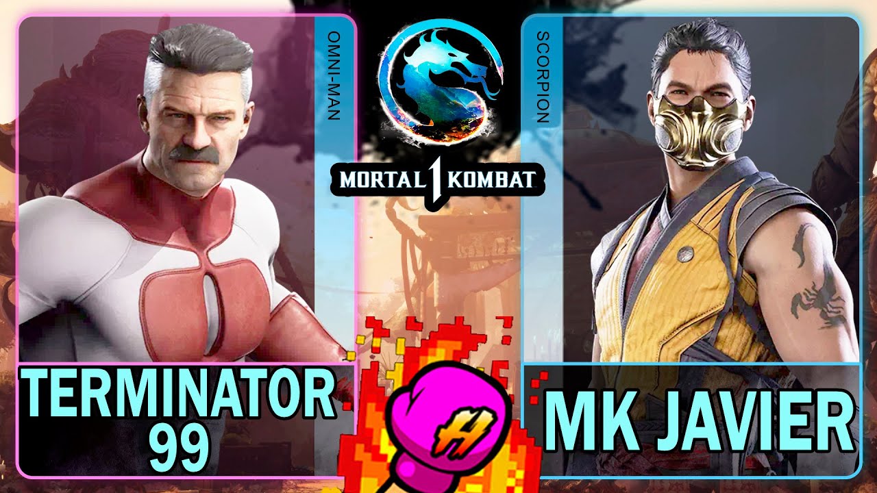 MK1 Terminator99 (OMNI-MAN) VS MK Javier (SCORPION)🥊Mortal Kombat 1🥊4K 60ᶠᵖˢ