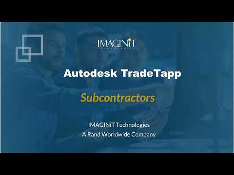 Autodesk TradeTapp for Subcontractors