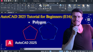 AutoCAD 2025 Tutorial for Beginners (E16) | How to Draw a Polygon Step-by-Step