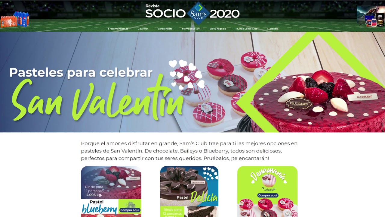 San Valentín 2020 Amor es Disfrutar en Grande - Revista Socio Sam's Club 2.0