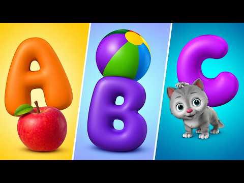 Phonics Song with TWO Words – A For Apple to Z For Zebra with Cute Animals and Kids Music