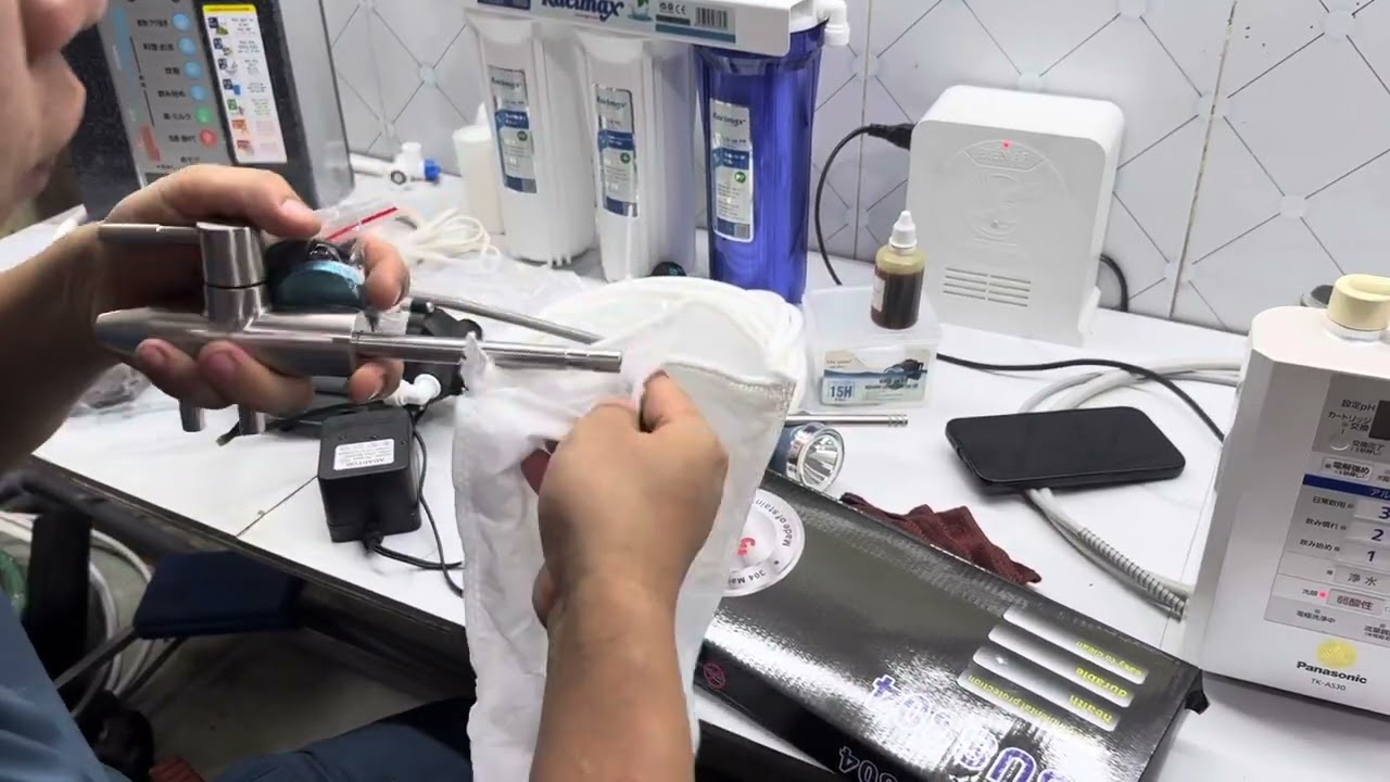 TÉT MÁY LỌC NƯỚC ION KIỀM PANASONIC TK-AS30, lọc bằng 3 tấm điện cực, ra 5 loại nước