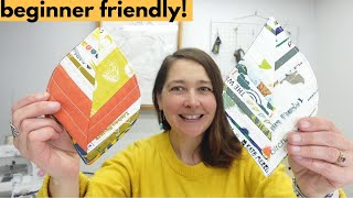 How to sew a fabric coaster & mug rug.  Cute leaf shape!