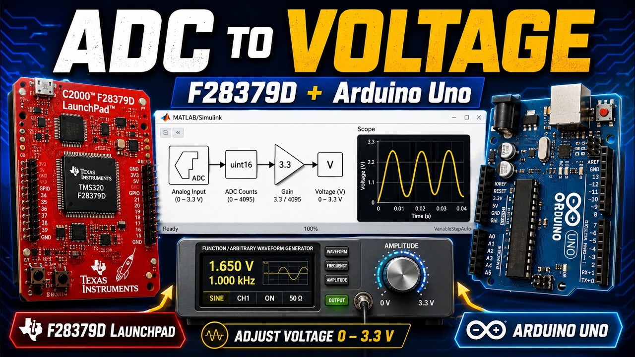 How to Read Analog Voltage Using F28379D LaunchPad and Arduino Uno ...