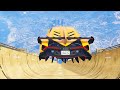 GTA 5 MEGA RAMP - Super Car Jumps (GTA 5 Mega Ramp Challange)