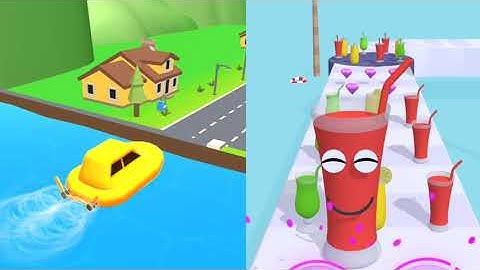 Shape Shifting vs Juice Run - Gameplay iOS,Android Video Pro Walkthrough Mobile Game All Levels