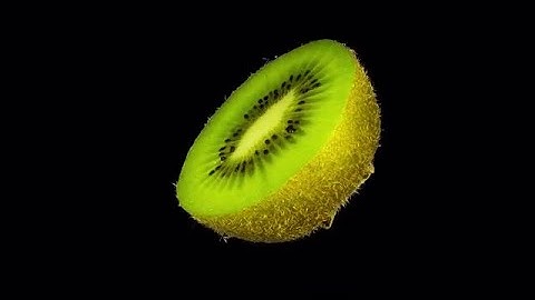 Isolated Half Kiwi Stock Video