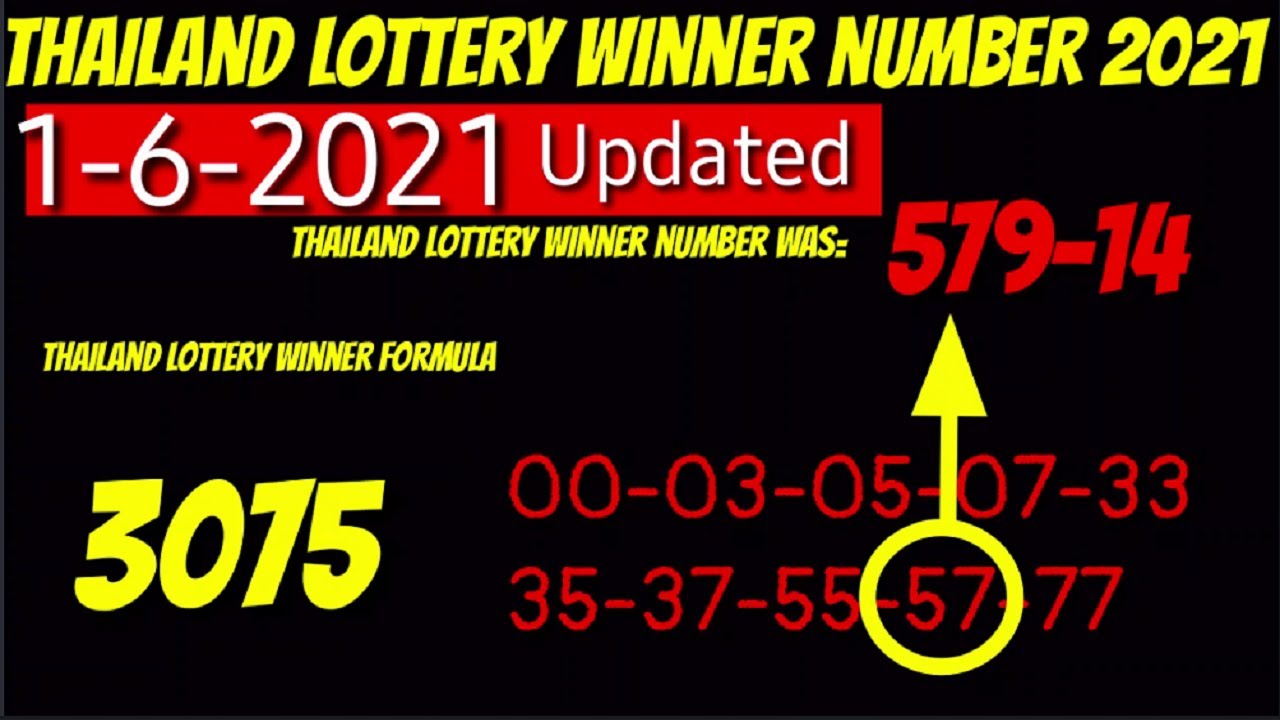 Lottery 2021 thailand Thailand Lottery