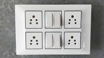 4 Switch 4 5pin soket connection||Modular switch board Connection||How to make connection||
