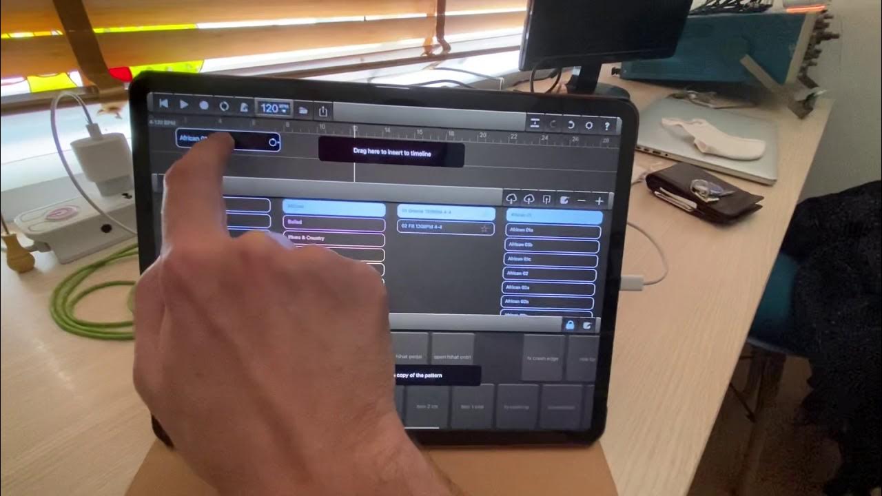 How to connect Drum Session to GarageBand via Inter App Audio (IAA