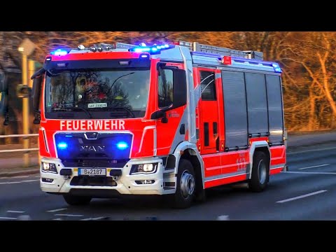 [🔊MASSIV BULL-/PRESSLUFTHORN🚨] Einsatzfahrt 》Neues LHF-LFW-3300/9 || Berliner Feuerwehr / BF Suarez