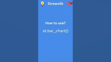 How to use streamlit  Bar chart #python #streamlit