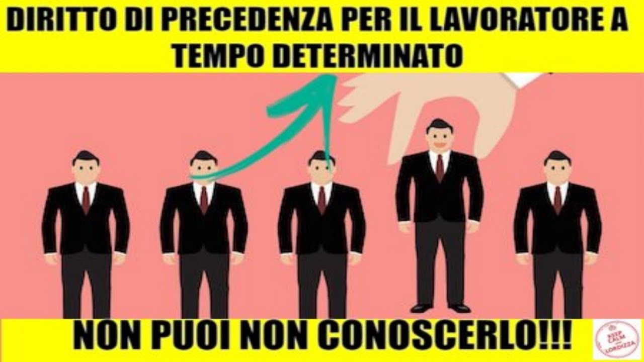 diritto di precedenza contratti a termine