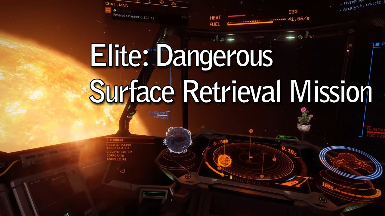 Elite Dangerous - Missions - Surface Retrieval