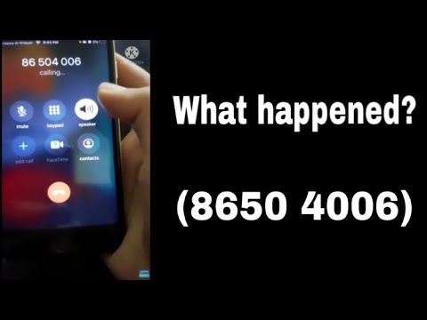 What happened when you call squid game number (8650 4006)