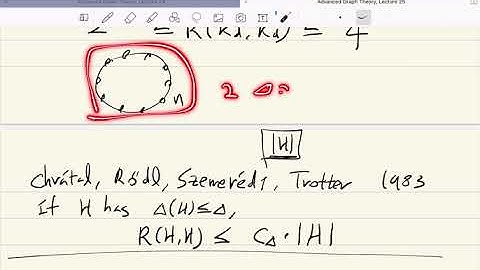 Advanced graph theory 2020, Lecture 25-3, applications of regularity lemma and embedding lemma
