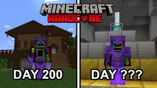 I Tried to Survive Hardcore Minecraft for 300 Days