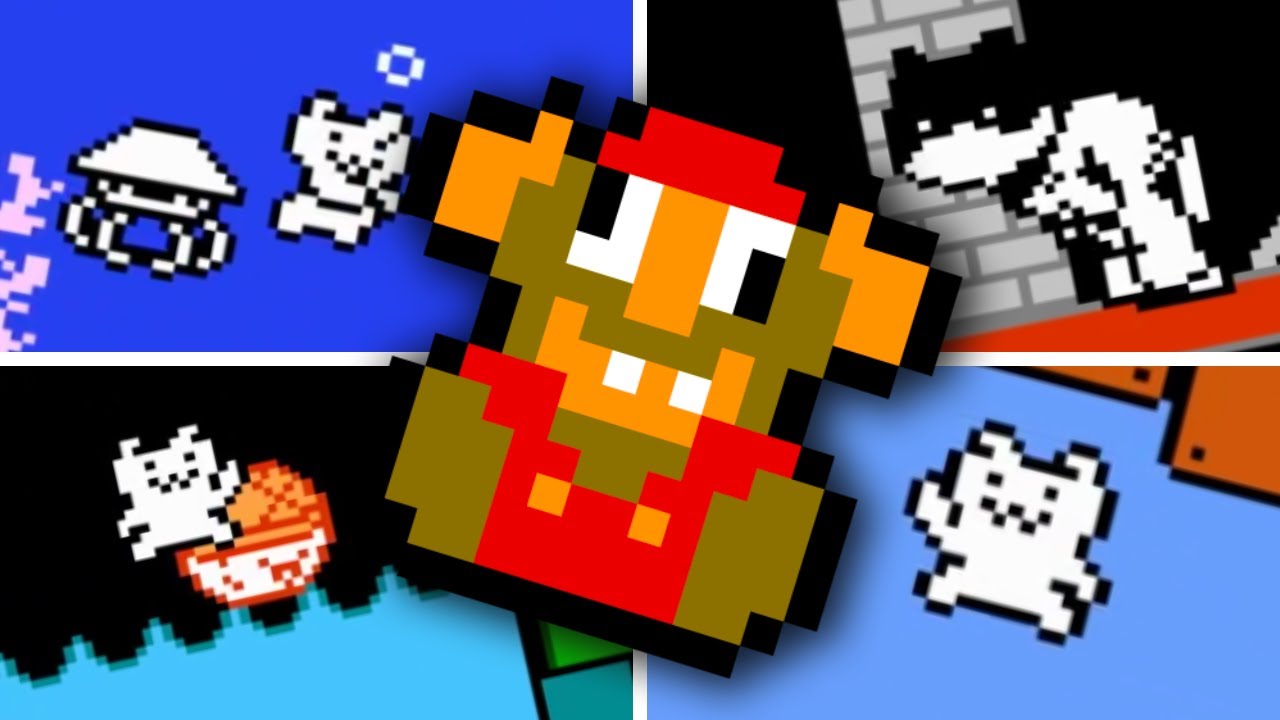 The super mario bros 2 vid made me think of the original troll mario game:  SYOBON ACTION (cat mario). Can we get Dunkey to play this? :  r/videogamedunkey