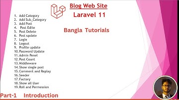 Laravel 11 Blog website Bangla Tutorial | #1  Introduction project| PHP | @Starlink