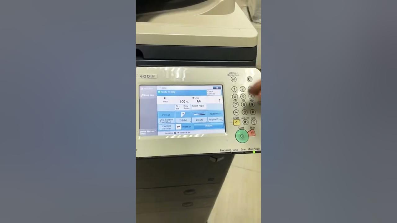 របៀបប្រេីប្រាស់ Canon Ir adv 400/500 YouTube