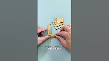 How is it possible to form a pyramid with five parts?#iq #puzzle