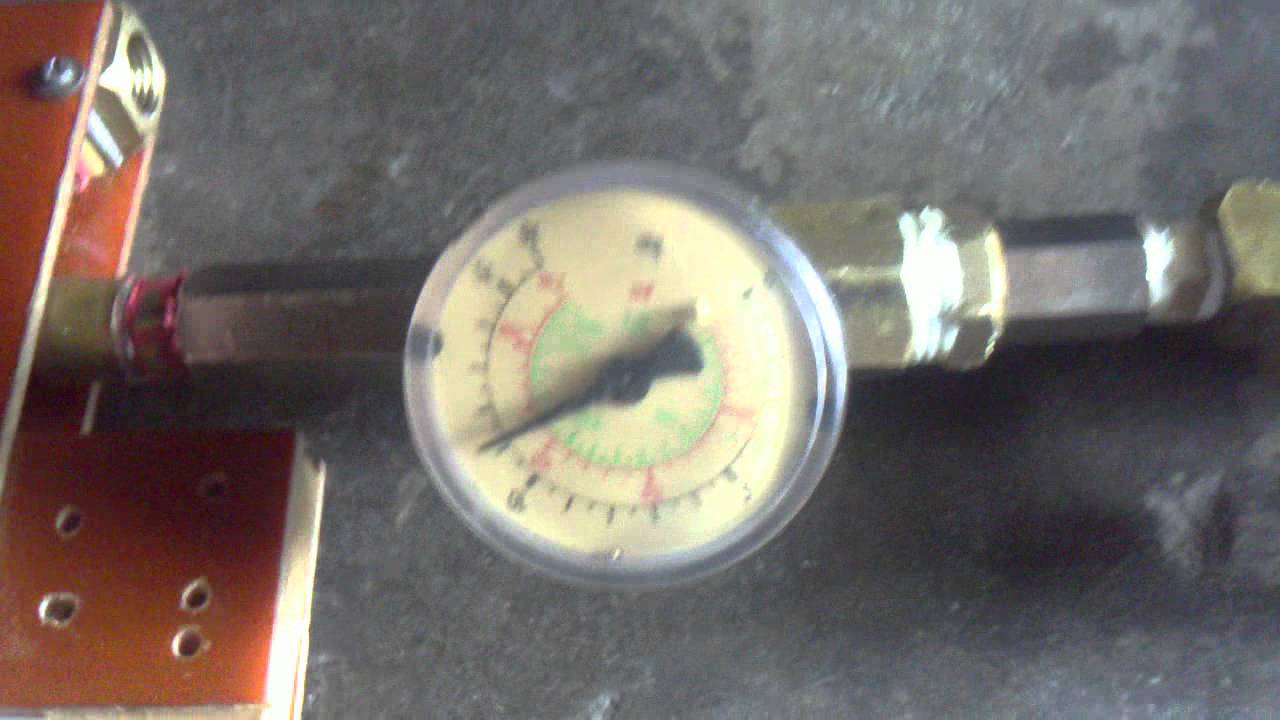 homemade pressure regulator test YouTube