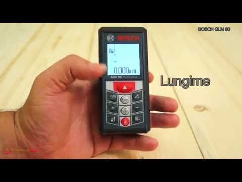 Bosch GLM 80 - Telemetru laser, 80 m, pin masurare colturi - Prezentare completa