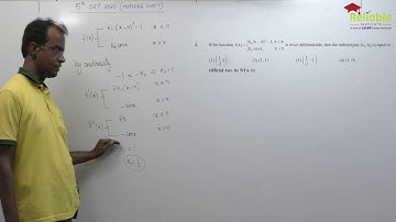 JEE-Main April / Sept. (5th Sept. Shift-1) 2020. Video Solutions (Mathematics) by Reliable KOTA.