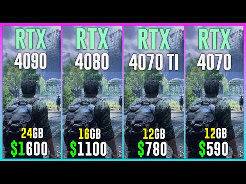 RTX 4090 vs RTX 4080 vs RTX 4070 TI vs RTX 4070 - Test in 12 Games