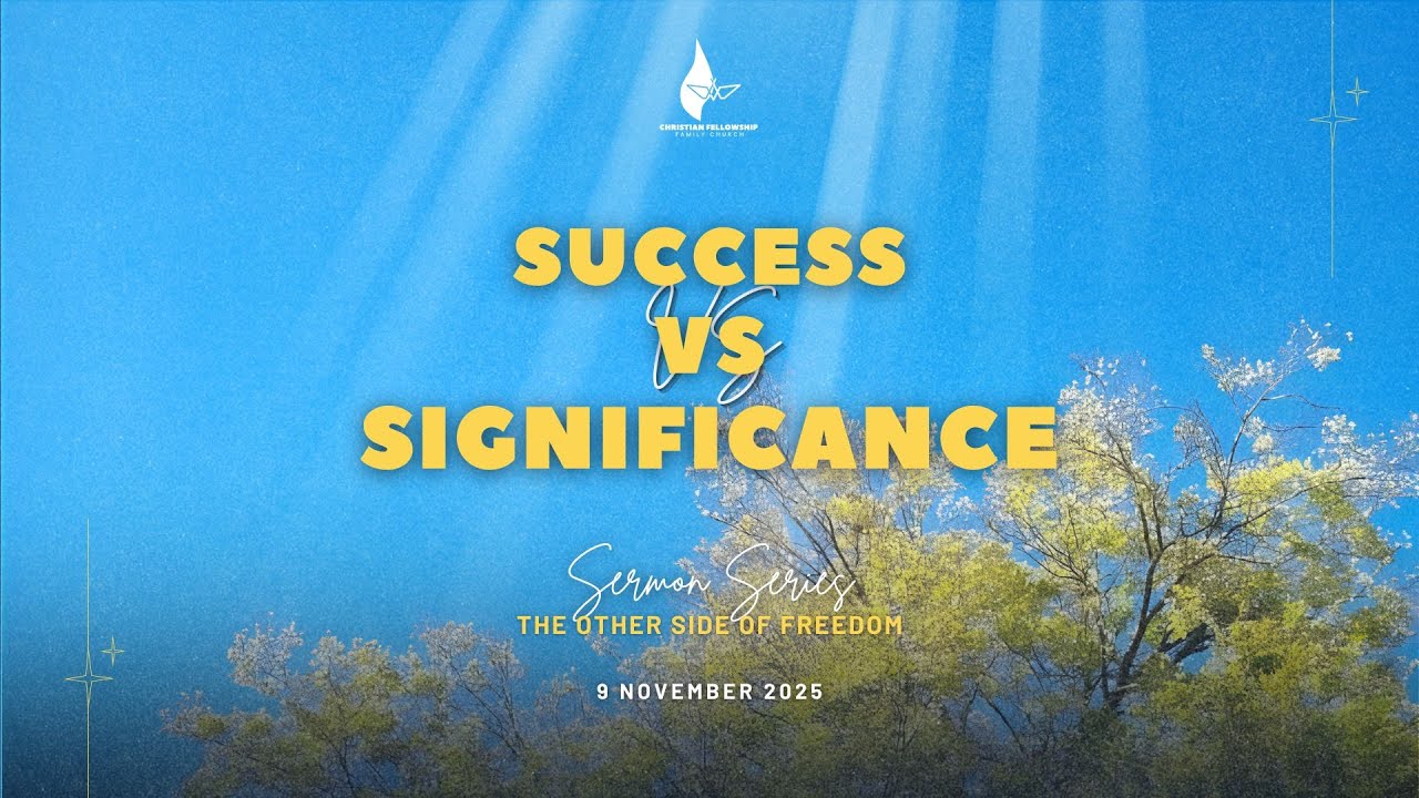 Success vs Significance: David R. de Beer (The Other Side of Freedom Sermon Series)