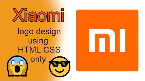 Xiaomi Logo Design using HTML and CSS only  ||  JUST IN 3 MINUTES