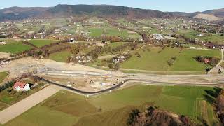 Postęp Prac Budowlanych Linii Kolejowej Nr 104 Chabówka - Nowy Sącz. 09.11.2024