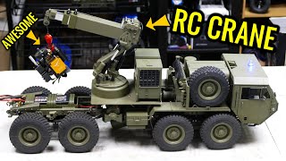 AWESOME RC CRANE - HG-P803 METAL CONSTRUCTION WITH STEEL CABLE WINCH