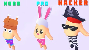 NOOB vs PRO vs HACKER - Crushy Fingers