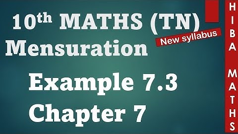 10th maths chapter 7 example 7.3 TN samacheer hiba maths