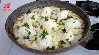 I've never had such delicious eggs! Simple and easy breakfast! Quick Recipe.