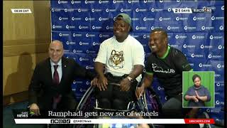 Paralympics | New set of wheels for French Open double quads champion Donald Ramphadi