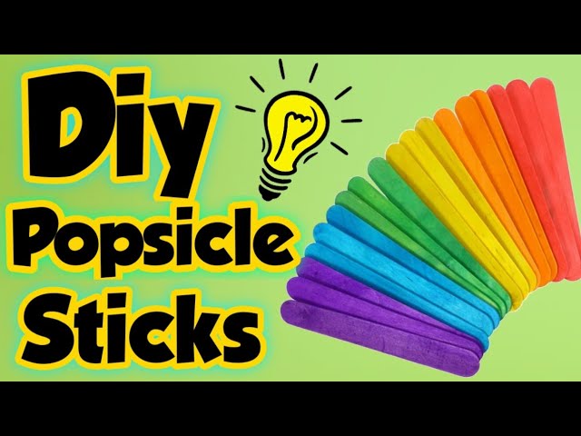 Diy homemade Popsicle Sticks/How to make ice cream sticks at home/Diy  Homemade wooden popsicle stick 