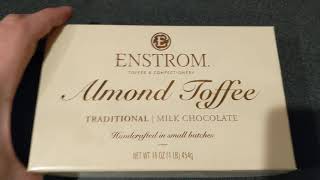 Almond Toffee Enstrom Toffee & Confectionery with taste test and a deep look at