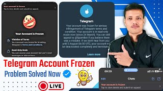 How to Unfreeze Telegram Account | Problem Solved 100% | Telegram Account Frozen?