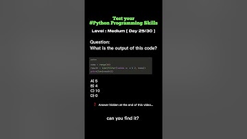 Day 25 Think you know Python programming? Test your knowledge with this MCQ!  @5minutesprogramming