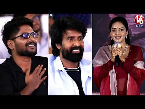 Heroine Mahima Nambiar Speech | Mandaadi Movie Telugu Pre Release Event | V6ENT