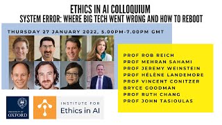 Ethics in AI Colloquium | System Error: Where Big Tech Went Wrong and How to Reboot