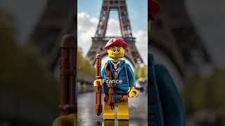 AI Draws Countries as Lego #ai #aiart #midjourney  #lego #country #spain #germany #japan