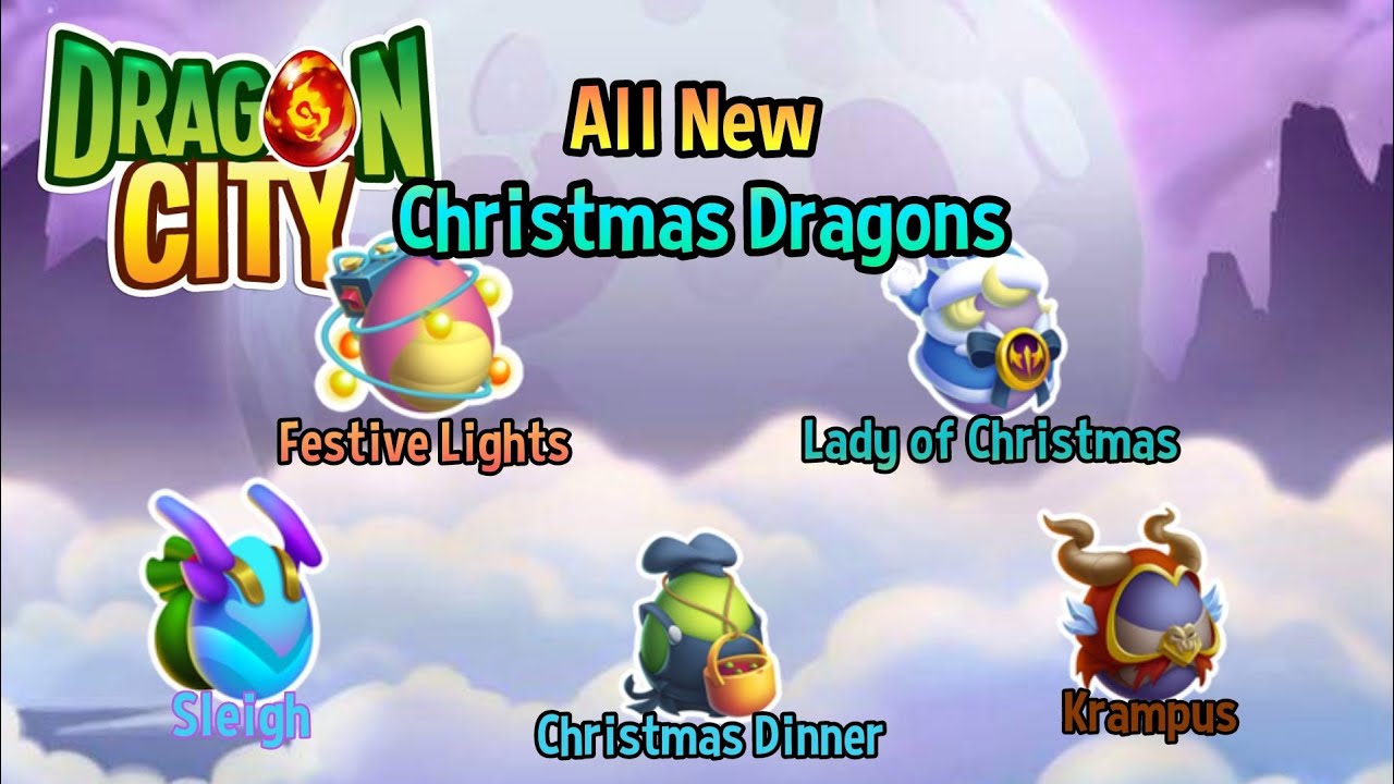 ALL NEW CHRISTMAS LEGENDARY DRAGONS Dragon City 2020 YouTube