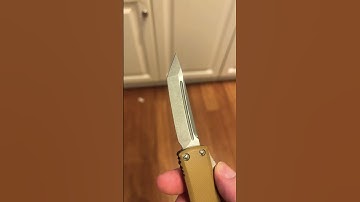 MicroTech UTX-85 Signature Series Tan G10 Apocalyptic Tanto Blade! 204P Blade Steel