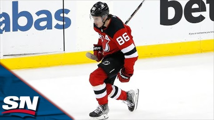 Devils' Jack Hughes gets 1st NHL goal with brother, family watching - ABC7  New York