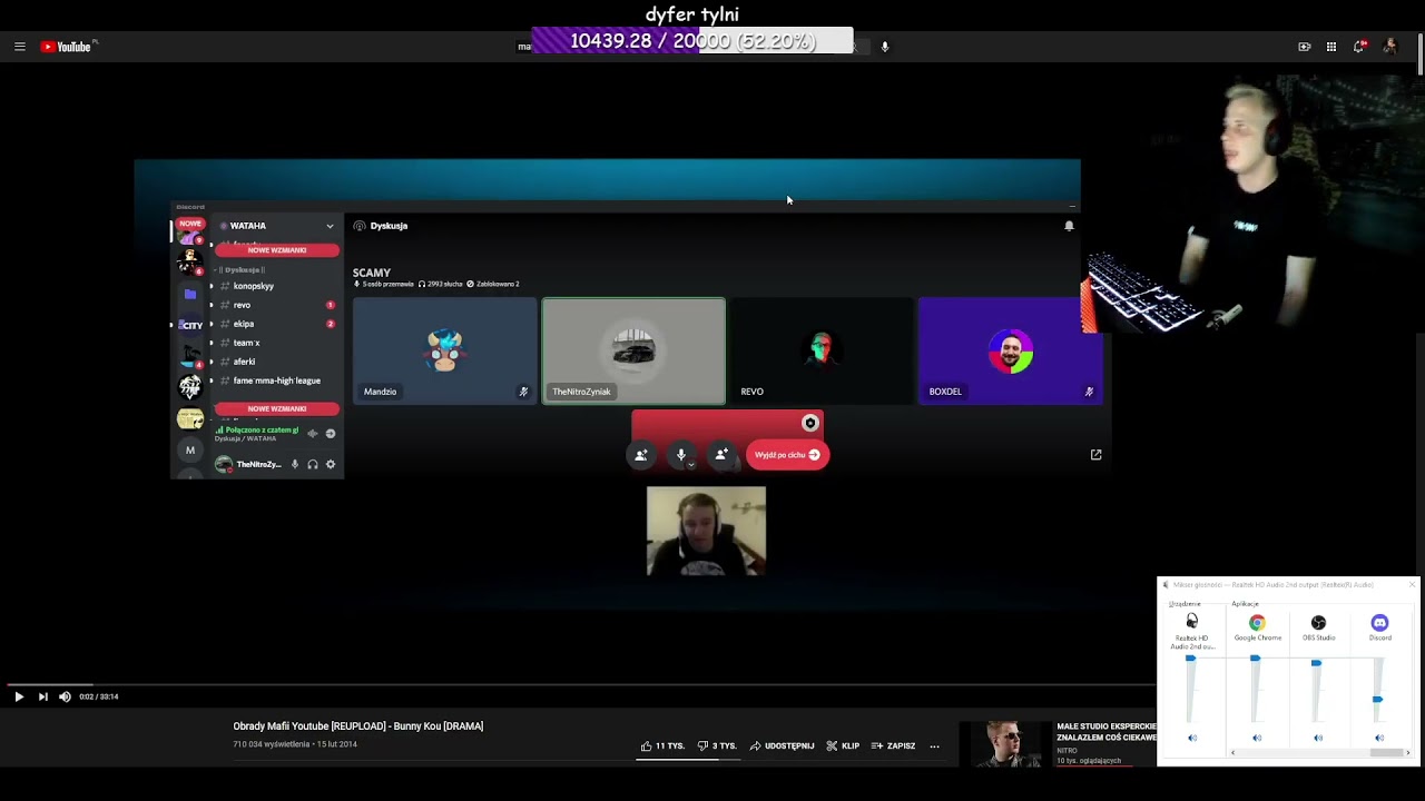 STREAM MAFII YOUTUBE O SCAM INFLUENCEROW -  (NITRO, BOXDEL, WARDĘGA, KONOPSKY, MANDZIO, REVO) DYMY !