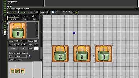 How do you make a locked level that can unlock in Game Maker