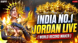 SOLO RANK PUSH | GOD OF CONQUEROR WORLD NO-1 JORDAN LIVE #bgmilive#pubglive#madan#botsquad#jordan